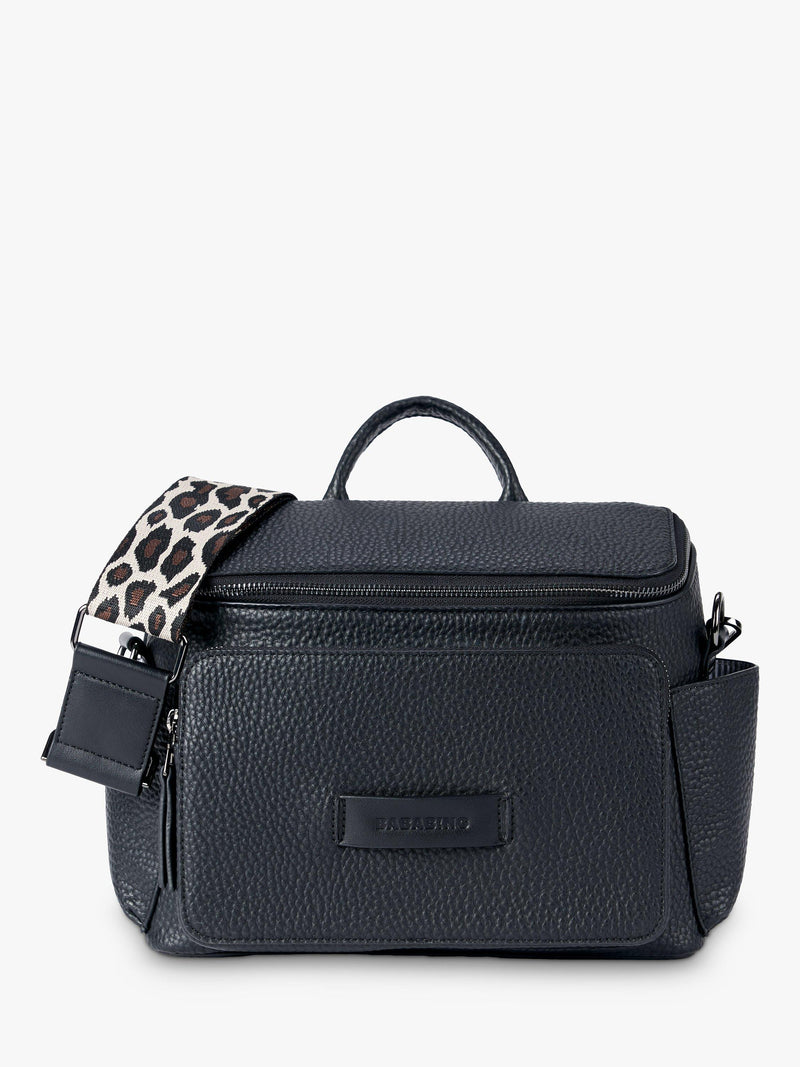 BabaBing Isla Vegan Leather Changing Bag Black - British product