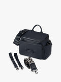 BabaBing Isla Vegan Leather Changing Bag Black - British product
