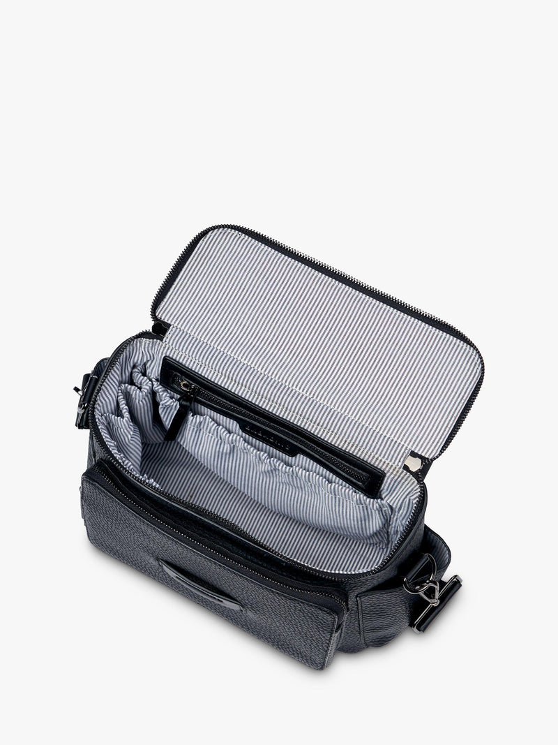 BabaBing Isla Vegan Leather Changing Bag Black - British product