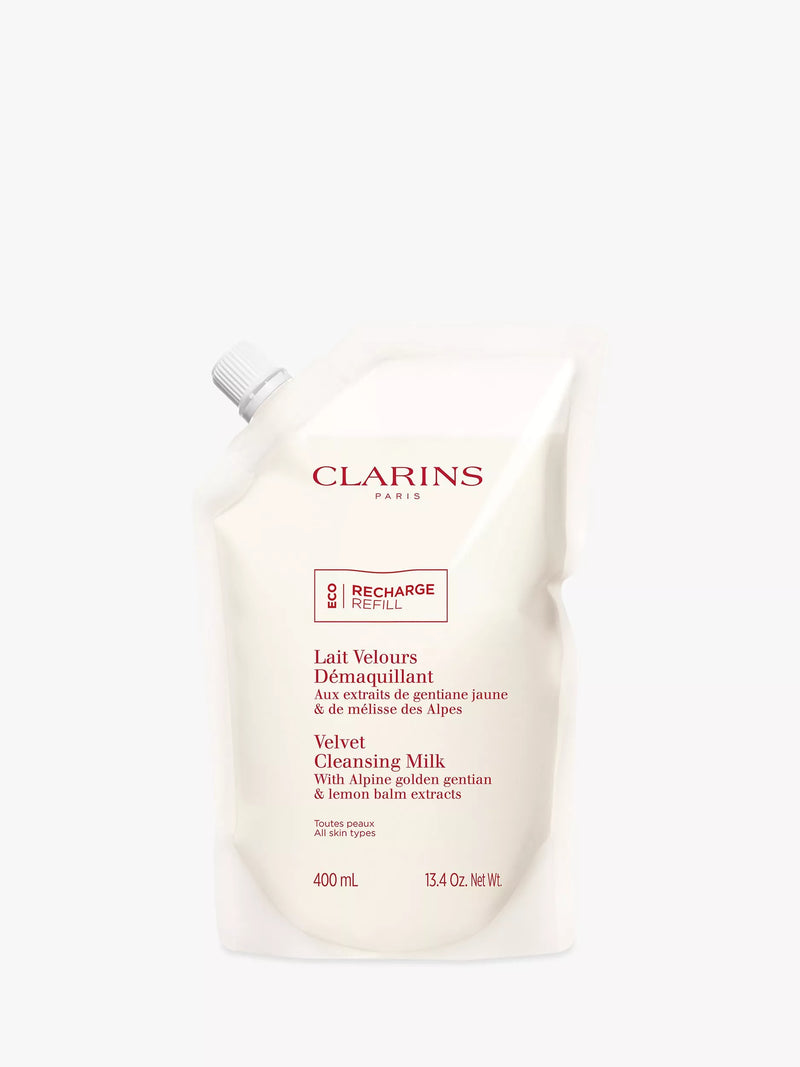 Clarins Velvet Cleansing Milk Refill 400ml (British brand)