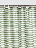 John Lewis green horizontal stripe shower curtain 180x180cm, UK version