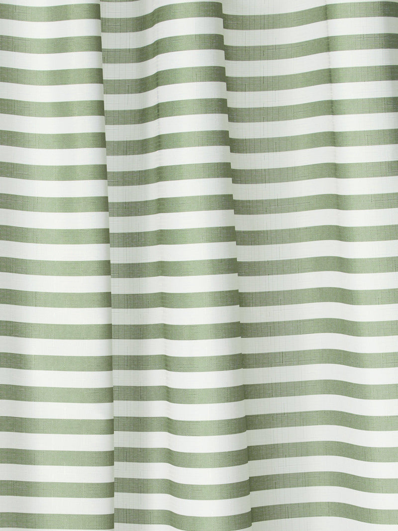 John Lewis green horizontal stripe shower curtain 180x180cm, UK version