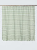 John Lewis green horizontal stripe shower curtain 180x180cm, UK version