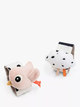 John Lewis Done by Deer Happy Clouds Wrist Rattle Set, Pack of 2, Powder- Buy online at McGrocer