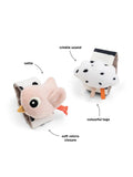 Done by Deer Happy Clouds Wrist Rattle Set, Pack of 2, Powder