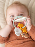 Done by Deer Happy Clouds sensory activity ring with silicone cloud teether, UK version