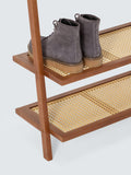 John Lewis bamboo leaning clothes rail cherry wood (British brand)