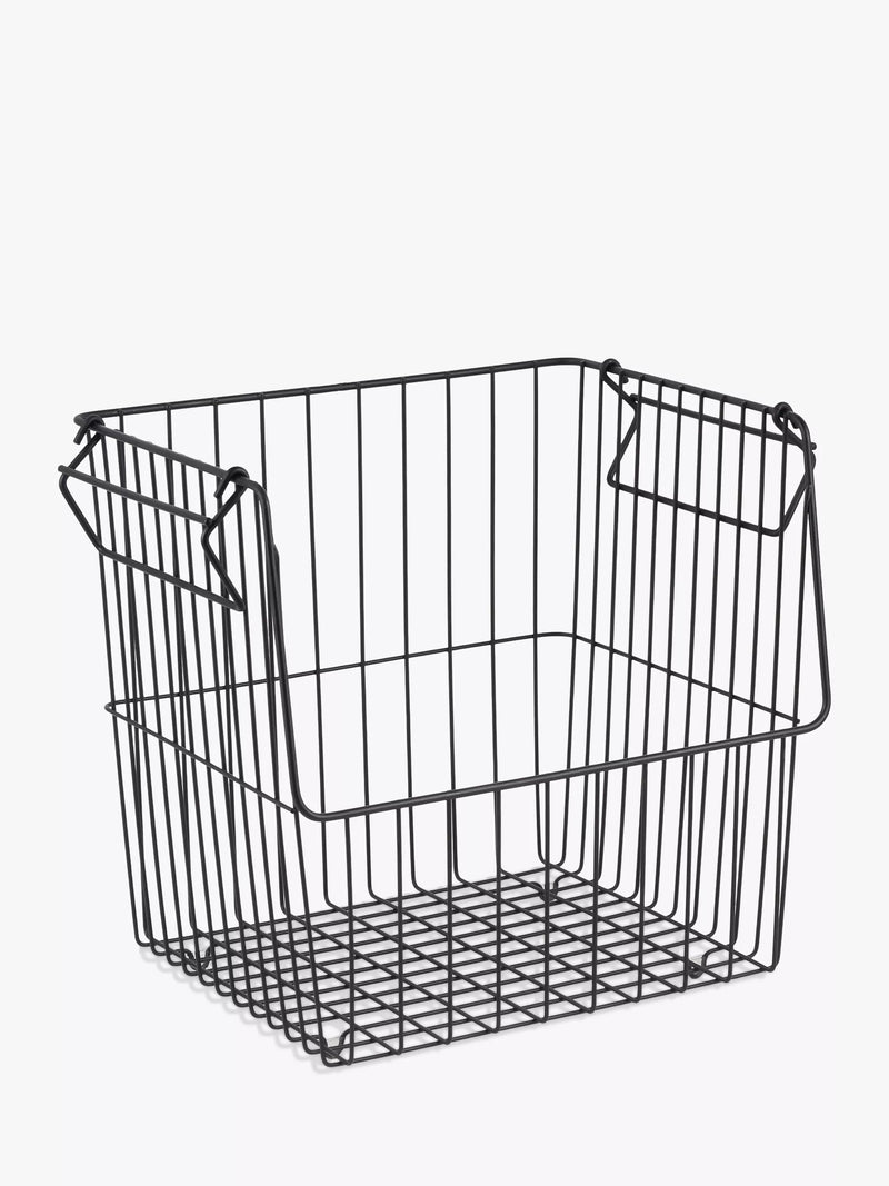 John Lewis stacking wire storage basket large, UK version