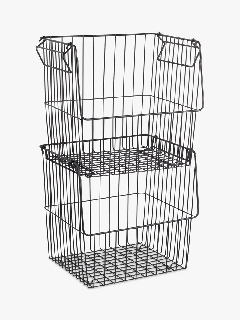 John Lewis stacking wire storage basket large, UK version