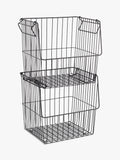 John Lewis stacking wire storage basket large, UK version