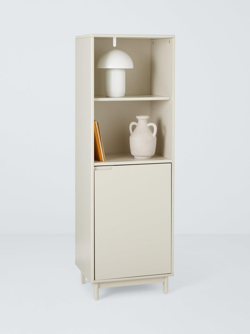 John Lewis Format Narrow bookcase in greige (British brand)