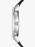 Emporio Armani men's date leather strap watch 43mm (British brand)