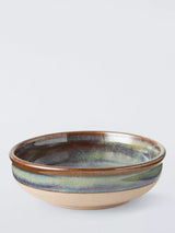 John Lewis John Lewis Stoneware Cat Bowl, Green/Multi- Buy online at McGrocer
