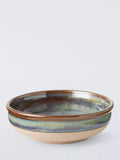 John Lewis stoneware cat bowl green multi UK version