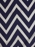 Montreux Fabrics zigzag jersey fabric blue white 150cm - British product