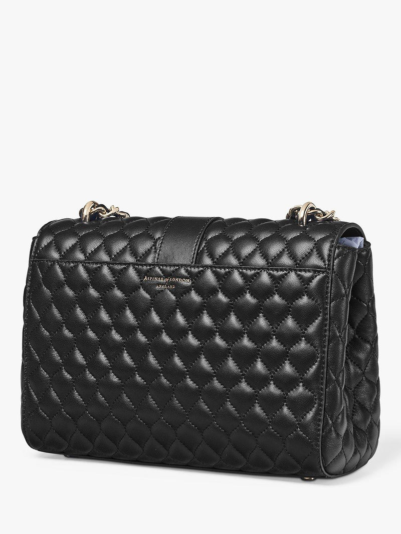 Aspinal of London Lottie Large quilted leather shoulder bag (British brand)