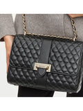 Aspinal of London Lottie Large quilted leather shoulder bag (British brand)