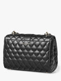 Aspinal Lottie Small smooth quilted leather shoulder bag, imported from the UK
