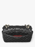 Aspinal Lottie Small smooth quilted leather shoulder bag, imported from the UK