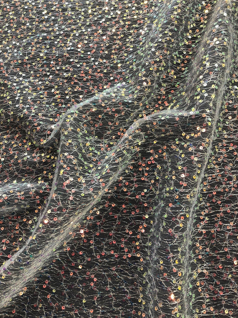 Carrington Fabrics unicorn sequin stretch tulle 135cm British product