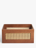 John Lewis small cherry wood bamboo storage box, UK version