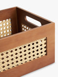John Lewis small cherry wood bamboo storage box, UK version
