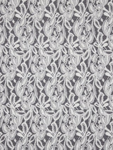 John Lewis Peter Horton Textiles Leaf Motif Viscose Fabric, Grey- Buy online at McGrocer