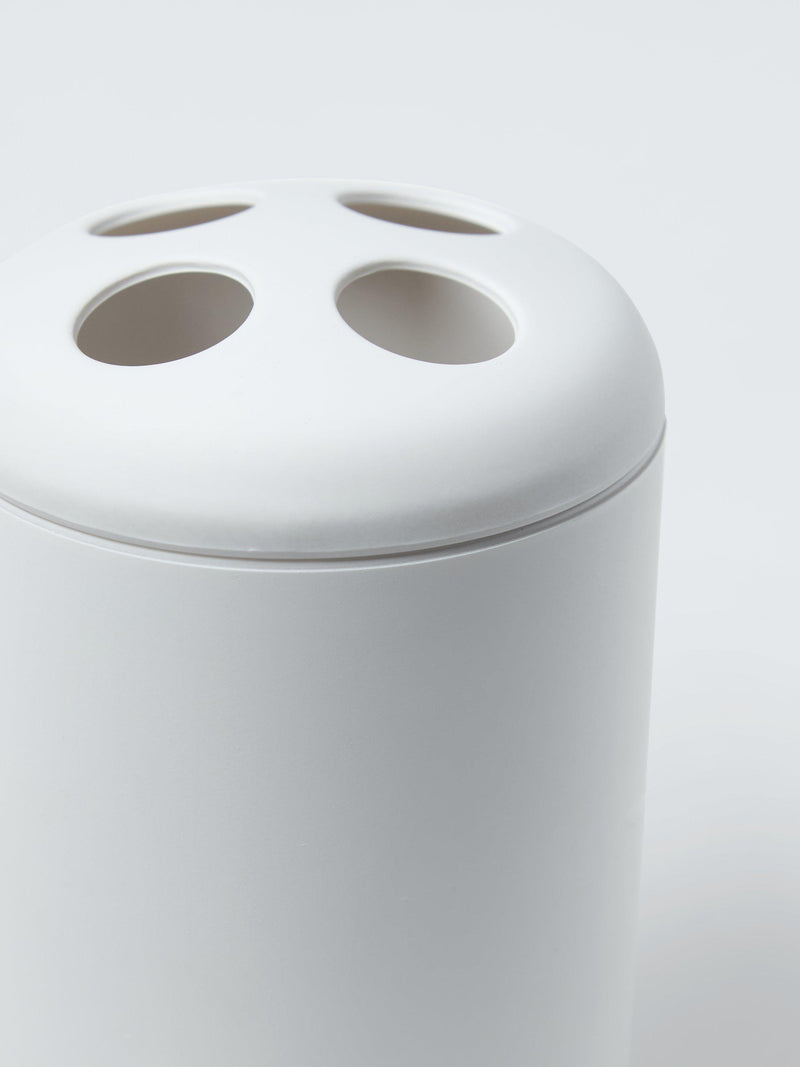 John Lewis essential toothbrush holder white matte plastic - British product