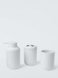 John Lewis essential toothbrush holder white matte plastic - British product