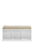 Great Little Trading Co Abbeville storage bench with cushion, imported from the UK