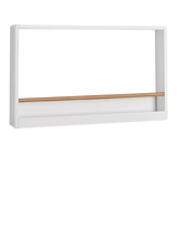 John Lewis Great Little Trading Co Landscape Book Shelf White/Natural Wall Mounted H42 x W70 x D9cm- Buy online at McGrocer