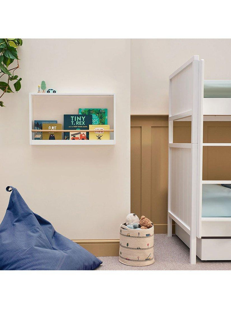 Great Little Trading Co landscape bookshelf white and natural (British brand)