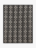John Lewis chain geo knitted throw black 140x190cm (British brand)