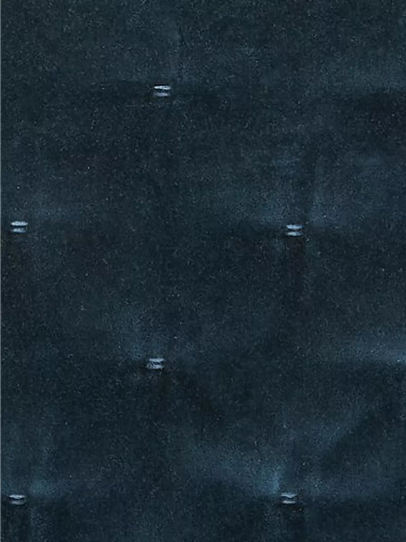John Lewis Cotton Velvet Quilted Bedspread - Petrol Blue