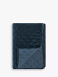 John Lewis Cotton Velvet Quilted Bedspread 220x220cm, UK version