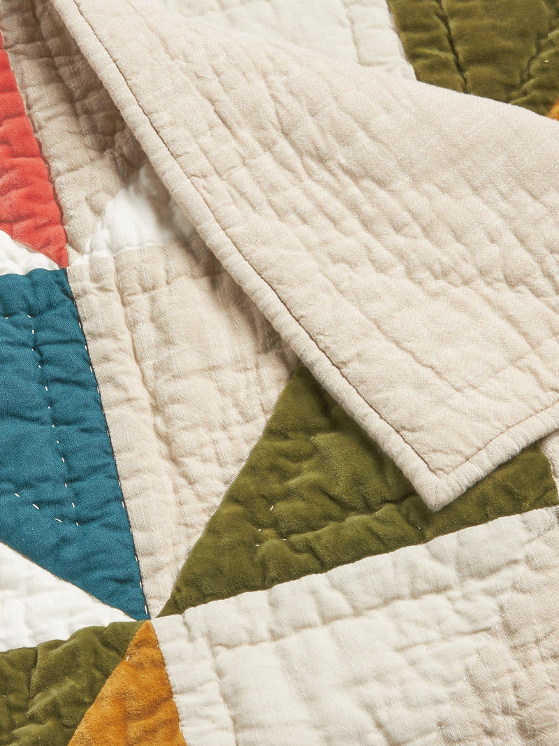 John Lewis colourful patchwork quilted bedspread multi 220 x 220cm, UK version