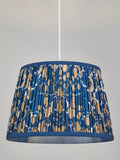 Matthew Williamson Balearic Pleated Lampshade Blue 30x45cm, imported from the UK