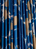 Matthew Williamson Balearic Pleated Lampshade Blue 30x45cm, imported from the UK