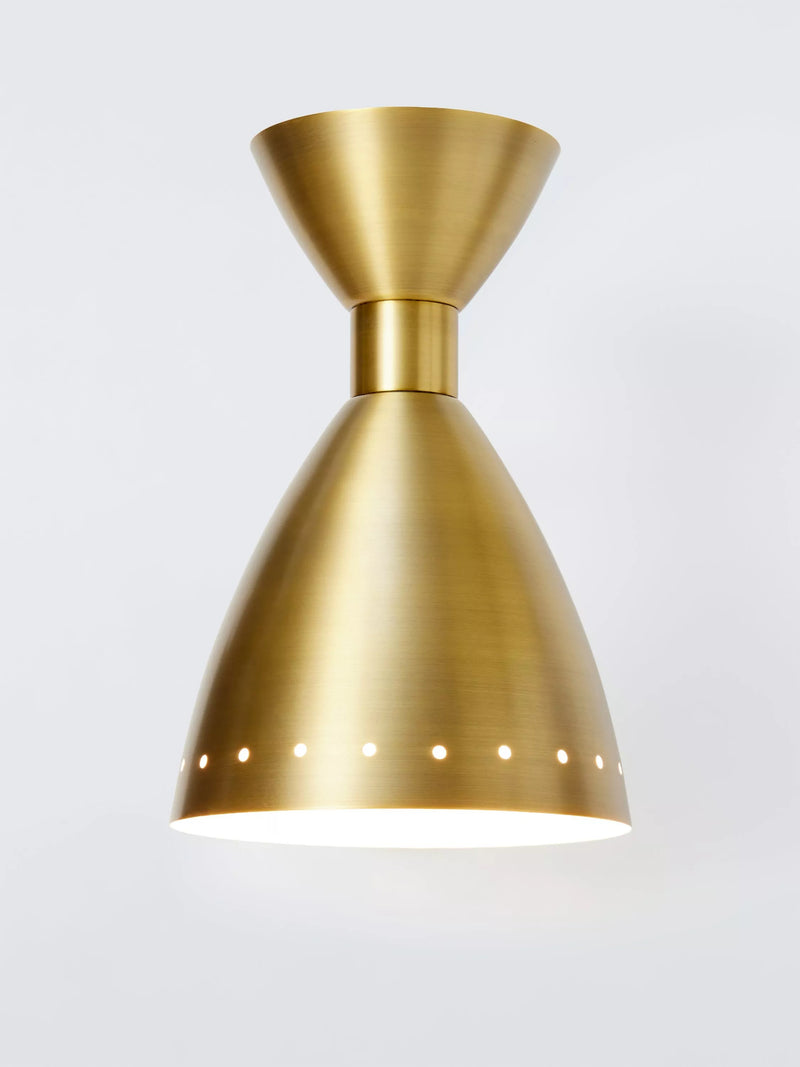 John Lewis Oscar Wall Light, Brass