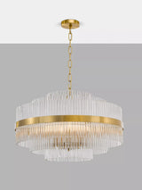 John Lewis John Lewis Shiminista Large Chandelier Pendant Ceiling Light, Matte Brass- Buy online at McGrocer