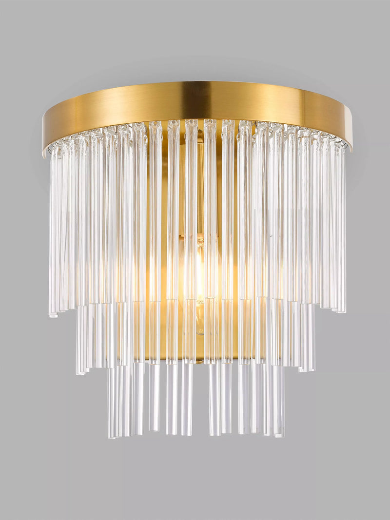John Lewis Shiminista chandelier wall light matte brass, UK version