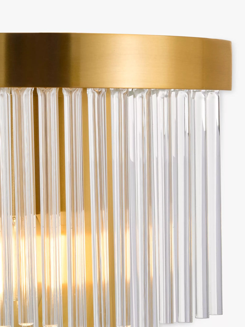 John Lewis Shiminista chandelier wall light matte brass, UK version