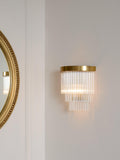 John Lewis Shiminista chandelier wall light matte brass, UK version