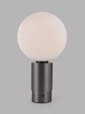 John Lewis Monty Rechargeable LED Table Lamp, Matte Antique Brass - Matte Antique Brass