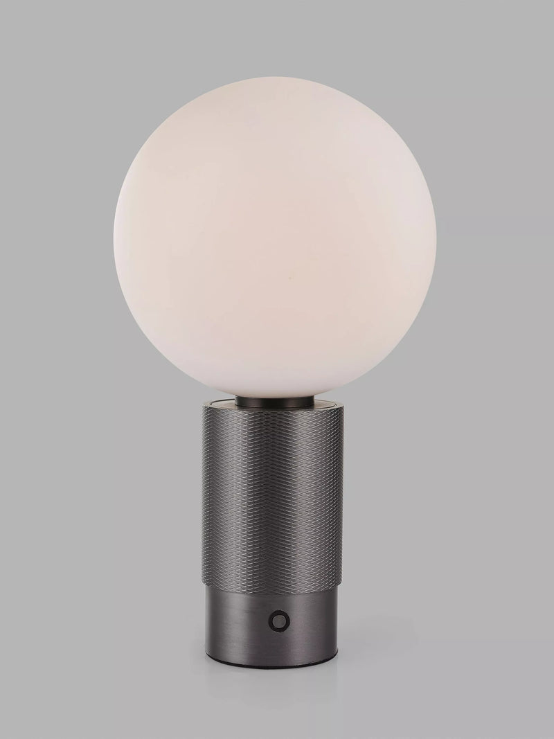 John Lewis Monty Rechargeable LED Table Lamp, Matte Antique Brass - Matte Antique Brass