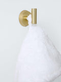 John Lewis brushed brass Elegance robe hook, imported from the UK