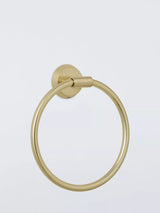 John Lewis John Lewis Elegance Towel Ring, Brushed Brass- Buy online at McGrocer