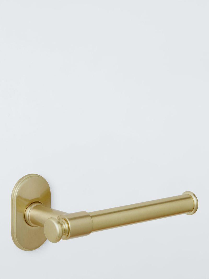 John Lewis brushed brass toilet roll holder, UK version
