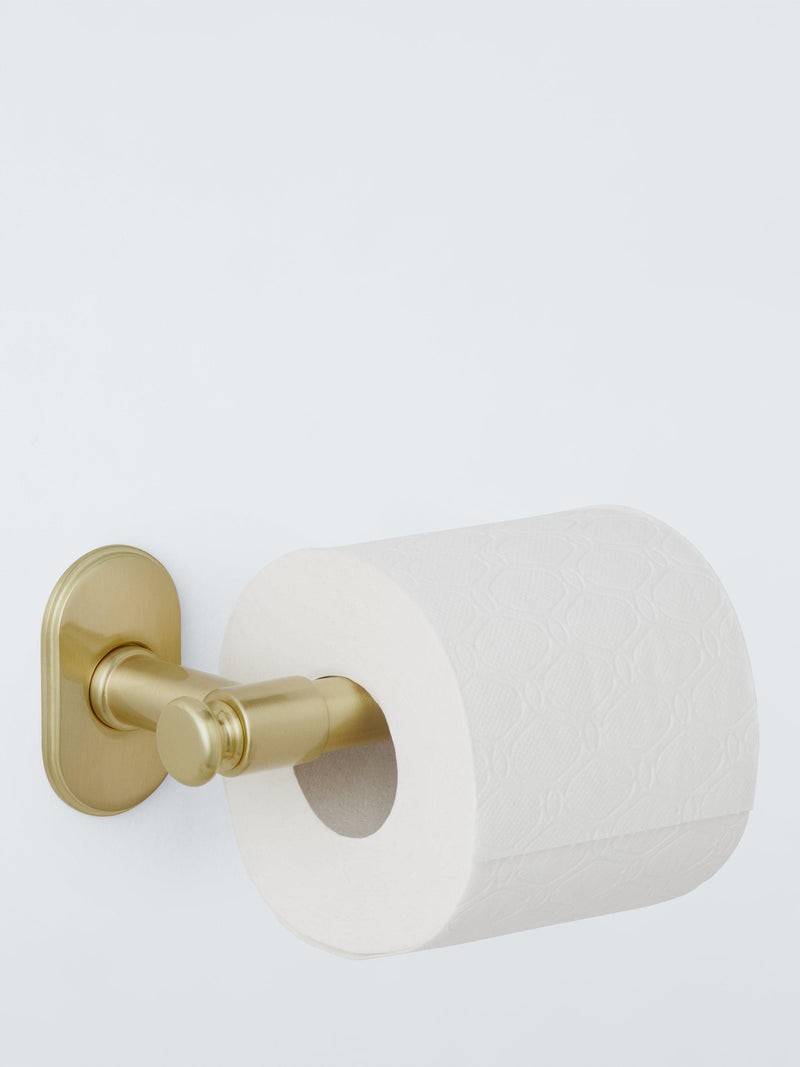 John Lewis brushed brass toilet roll holder, UK version