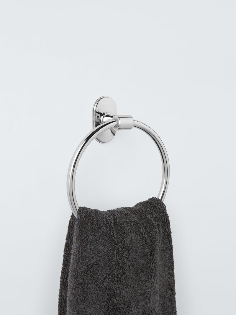 John Lewis Heritage Towel Ring stainless steel H6xW19xD22cm, imported from the UK